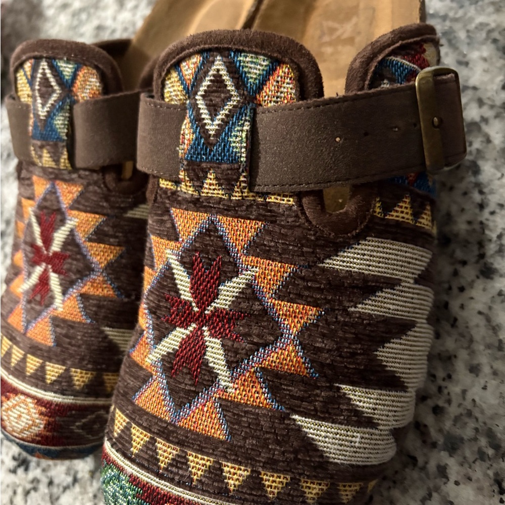 Colorful Patterned Mules - Picture 2 of 4